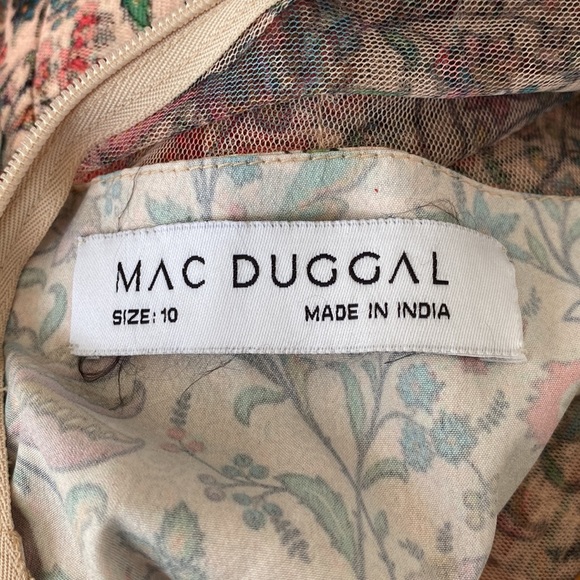 💕HOST PICK💕 NWT Mac Duggal Floral Short Sleeve Dress - Size 10 - Picture 8 of 8